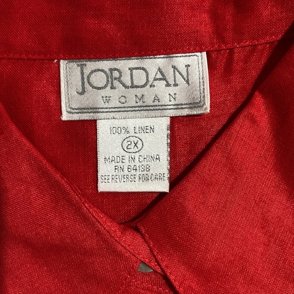 Women’s Plus-Size Linen Shirt - Picture 5 of 6